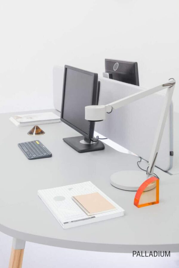 Acoustic screens for single desk