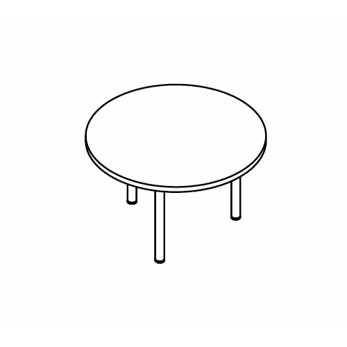 Meeting tables with steel legs