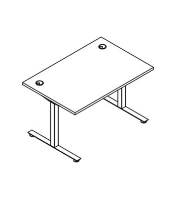 Single desks electric height adjustment in the range of 700-1200 mm - sit-stand