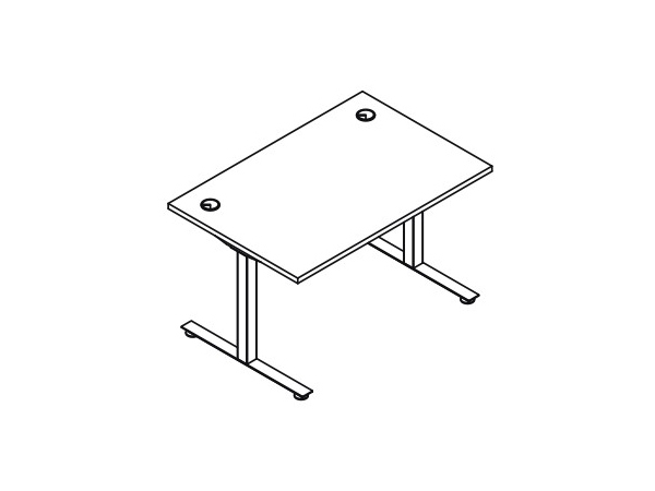 Single desks electric height adjustment in the range of 700-1200 mm - sit-stand