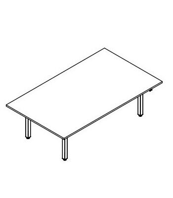 Height adjustment conference table