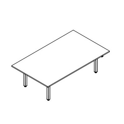 Height adjustment conference table